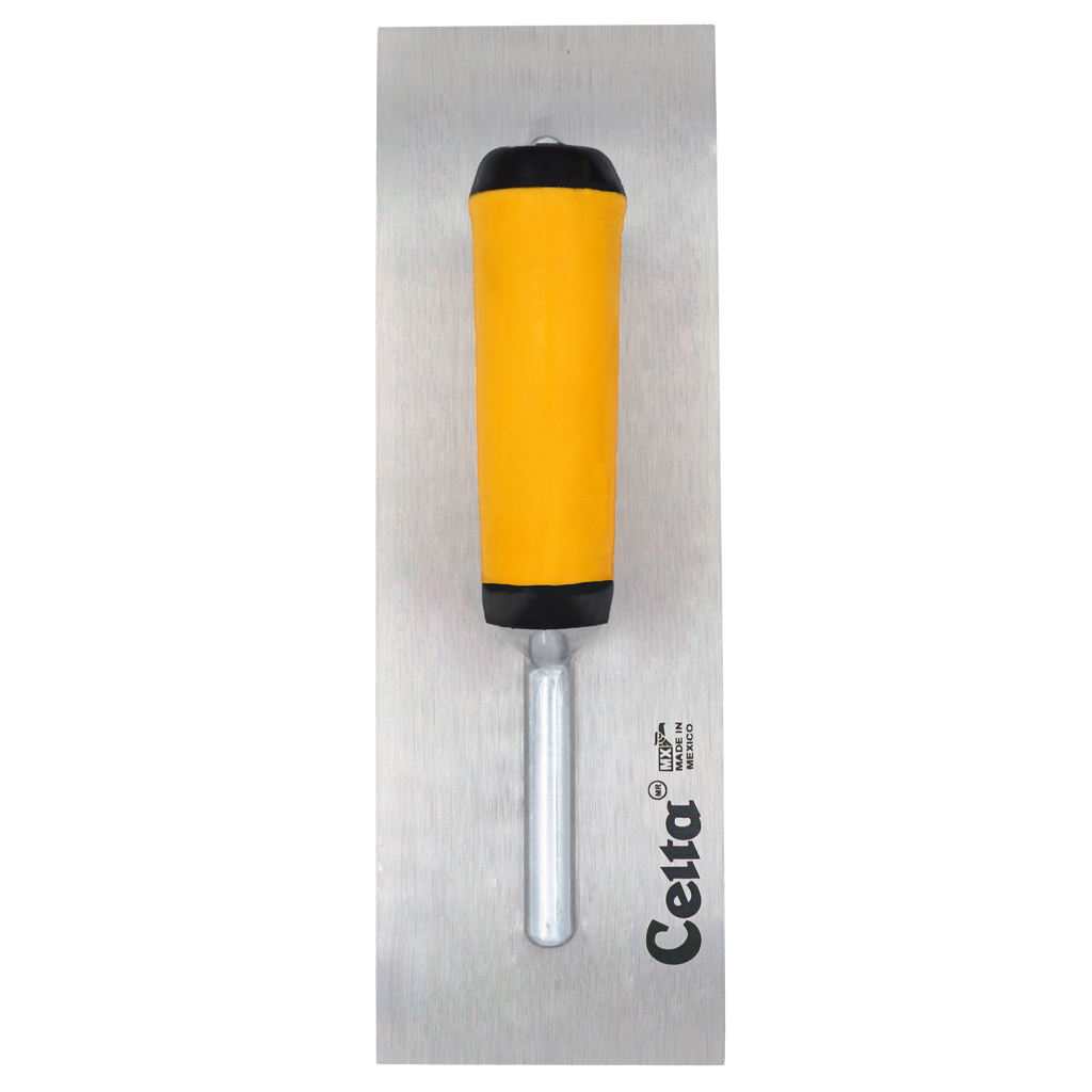 12" x 4" Finish Trowel – Square End | Ergonomic Handle (124E10F)