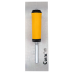 12" x 4" Finish Trowel – Square End | Ergonomic Handle (124E10F)