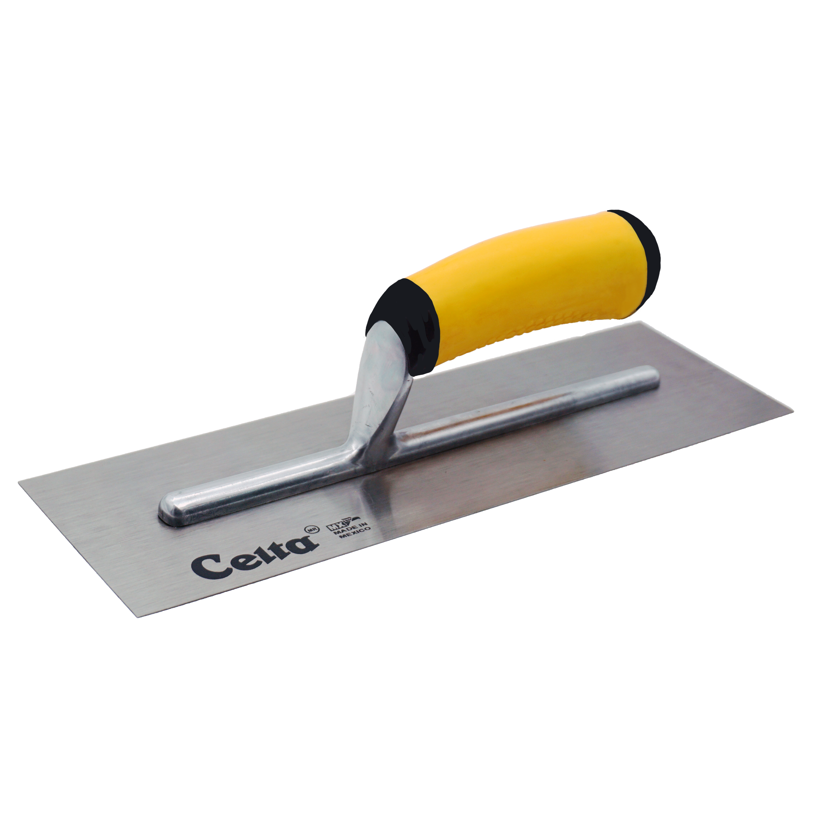 12" x 4" Finish Trowel – Square End | Ergonomic Handle (124E10F)