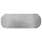 12" x 4" Pool Trowel – Rounded Ends | Ergonomic Handle (124E5P)