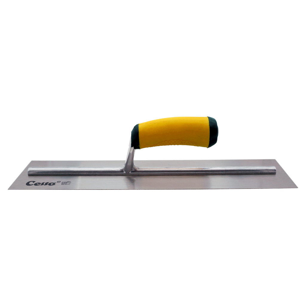 16" x 4" Finish Trowel – Square End | Ergonomic Handle (164E14F)