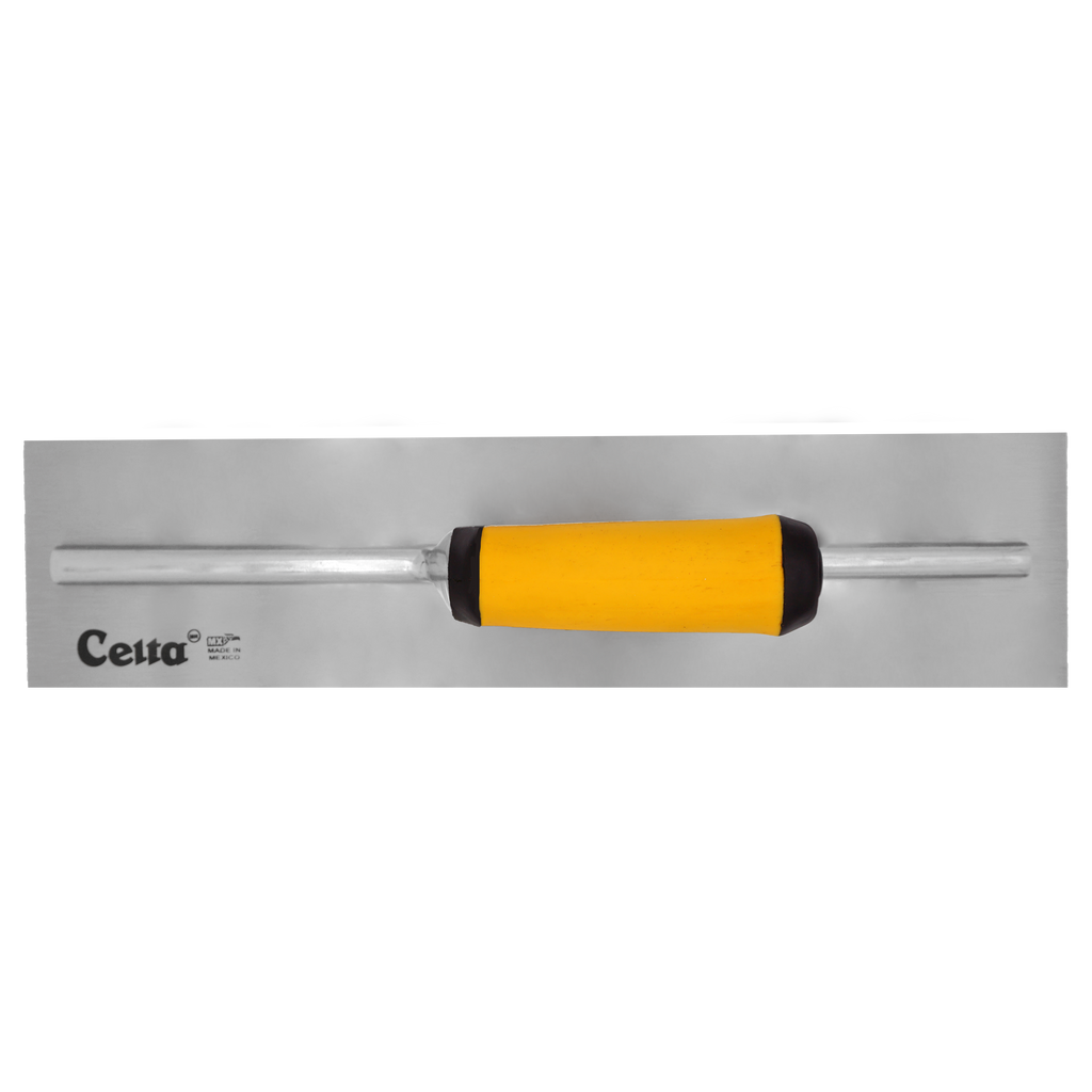 16" x 4" Finish Trowel – Square End | Ergonomic Handle (164E14F)