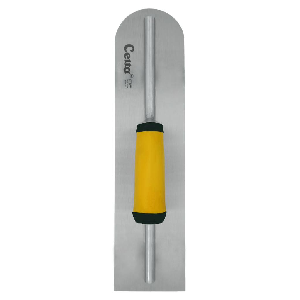 16" x 4" Finish Trowel – Dual Edge (Round & Square) | Ergonomic Handle (164E14RS)