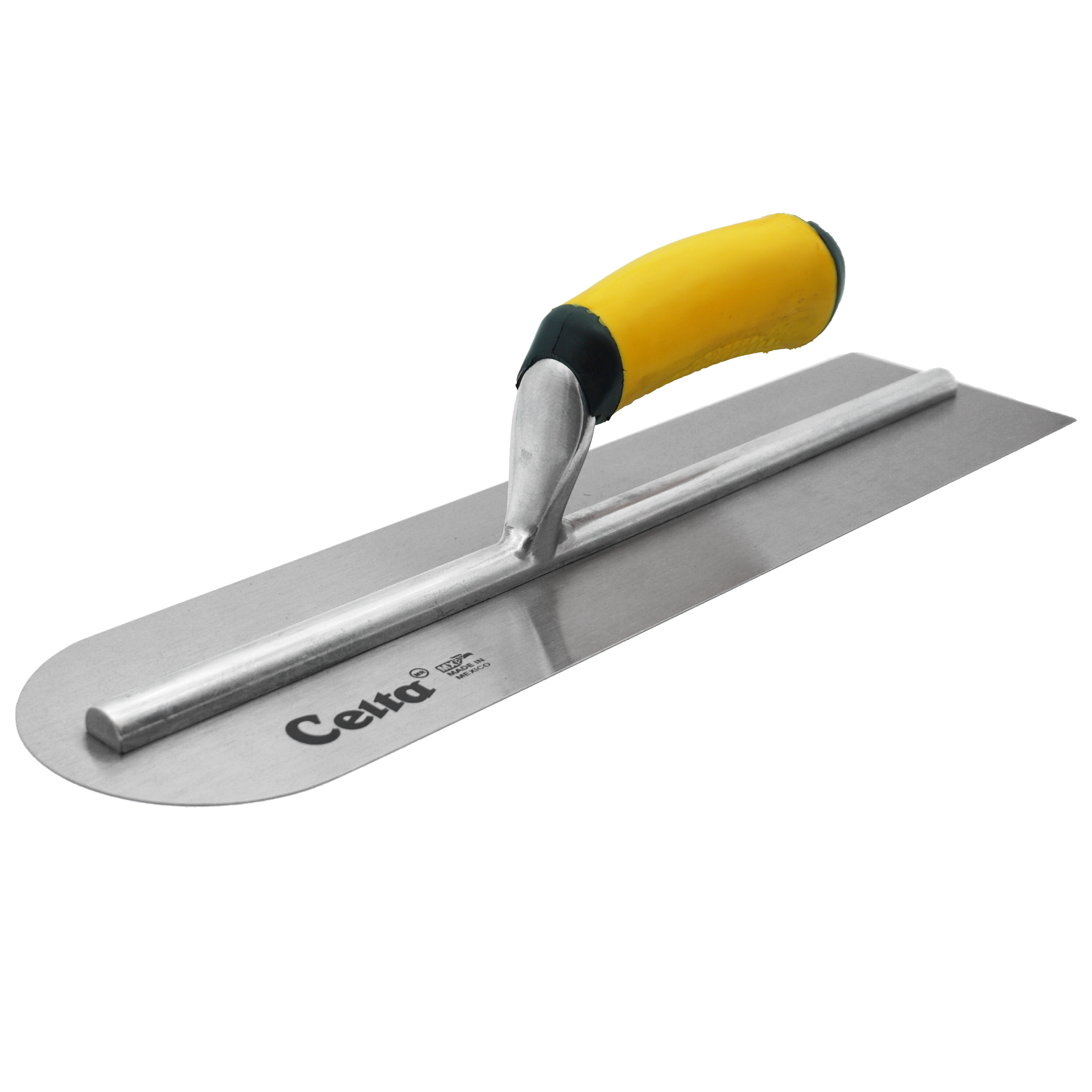 16" x 4" Finish Trowel – Dual Edge (Round & Square) | Ergonomic Handle (164E14RS)