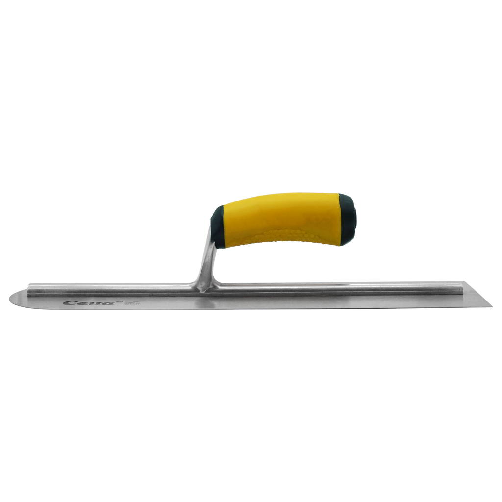 16" x 4" Finish Trowel – Dual Edge (Round & Square) | Ergonomic Handle (164E14RS)