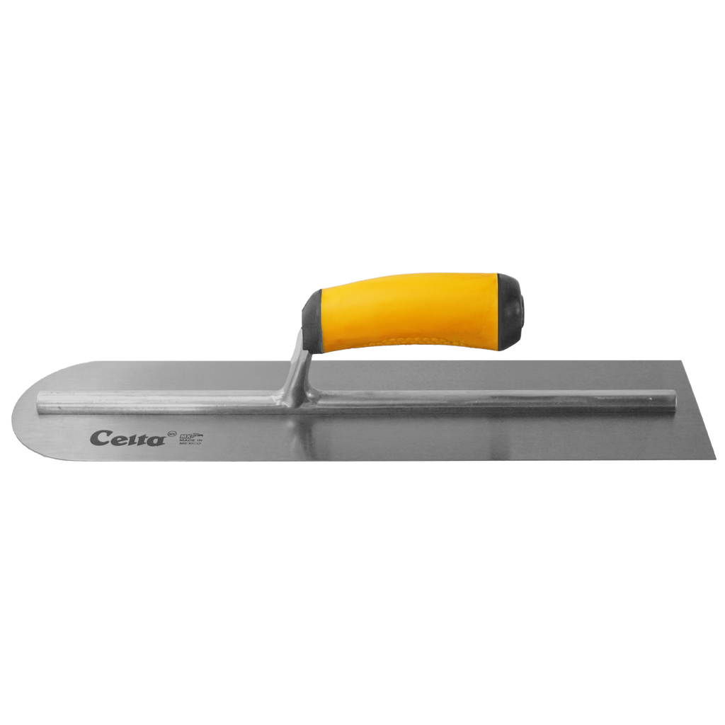 16" x 4" Finish Trowel – Dual Edge (Round & Square) | Ergonomic Handle (164E14RS)