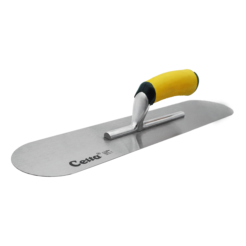 16" x 4" Pool Trowel – Rounded Ends | Ergonomic Handle (164E5P)