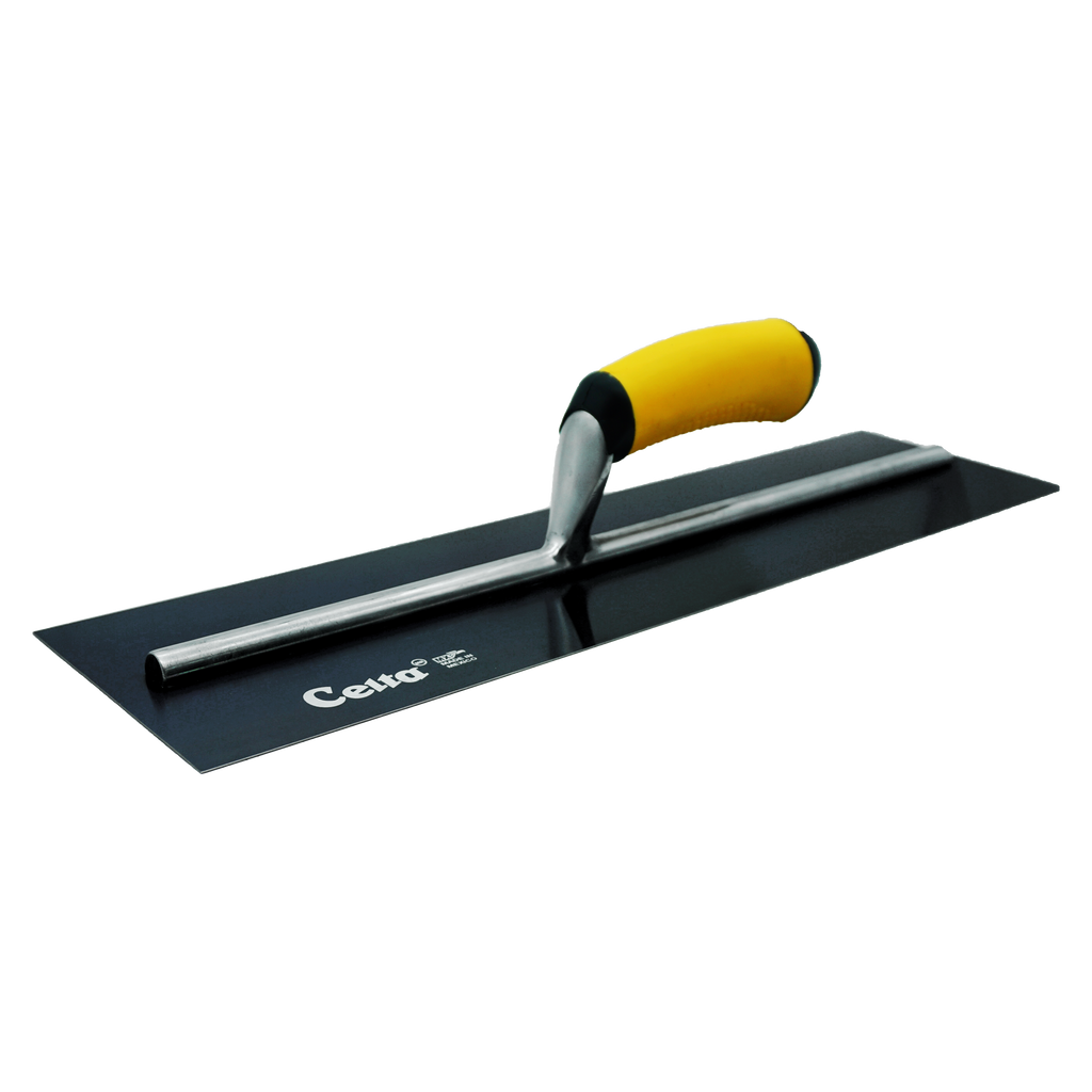 18" x 5" Blue Steel Finish Trowel – Square End | Ergonomic Handle (185BE16F)