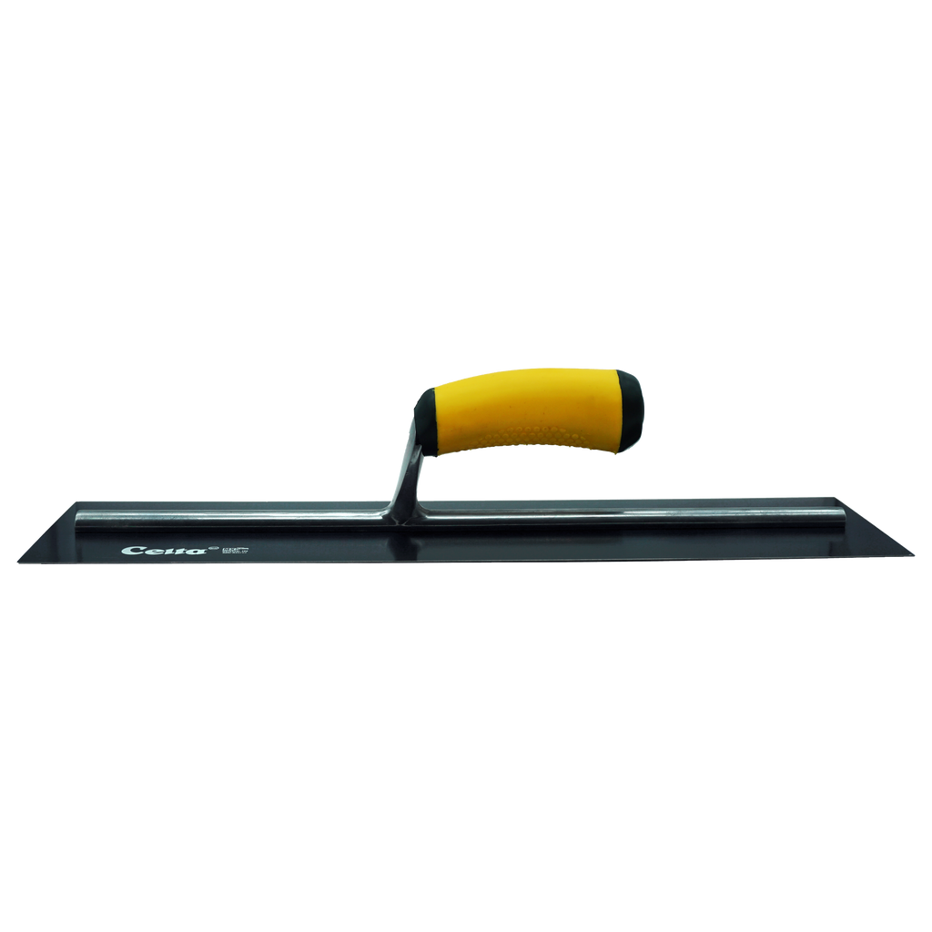 18" x 5" Blue Steel Finish Trowel – Square End | Ergonomic Handle (185BE16F)