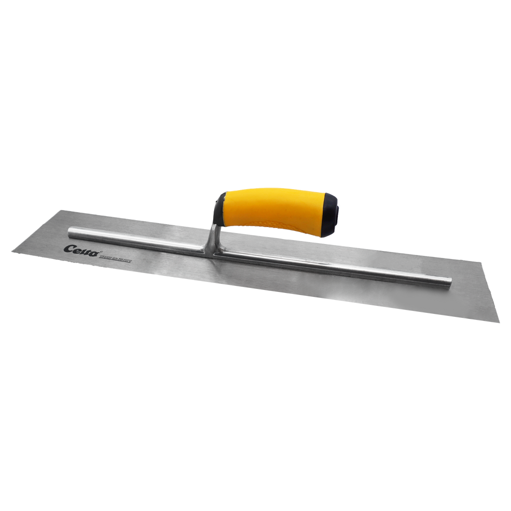 20" x 4" Finish Trowel – Square End | Ergonomic Handle (204E16F)