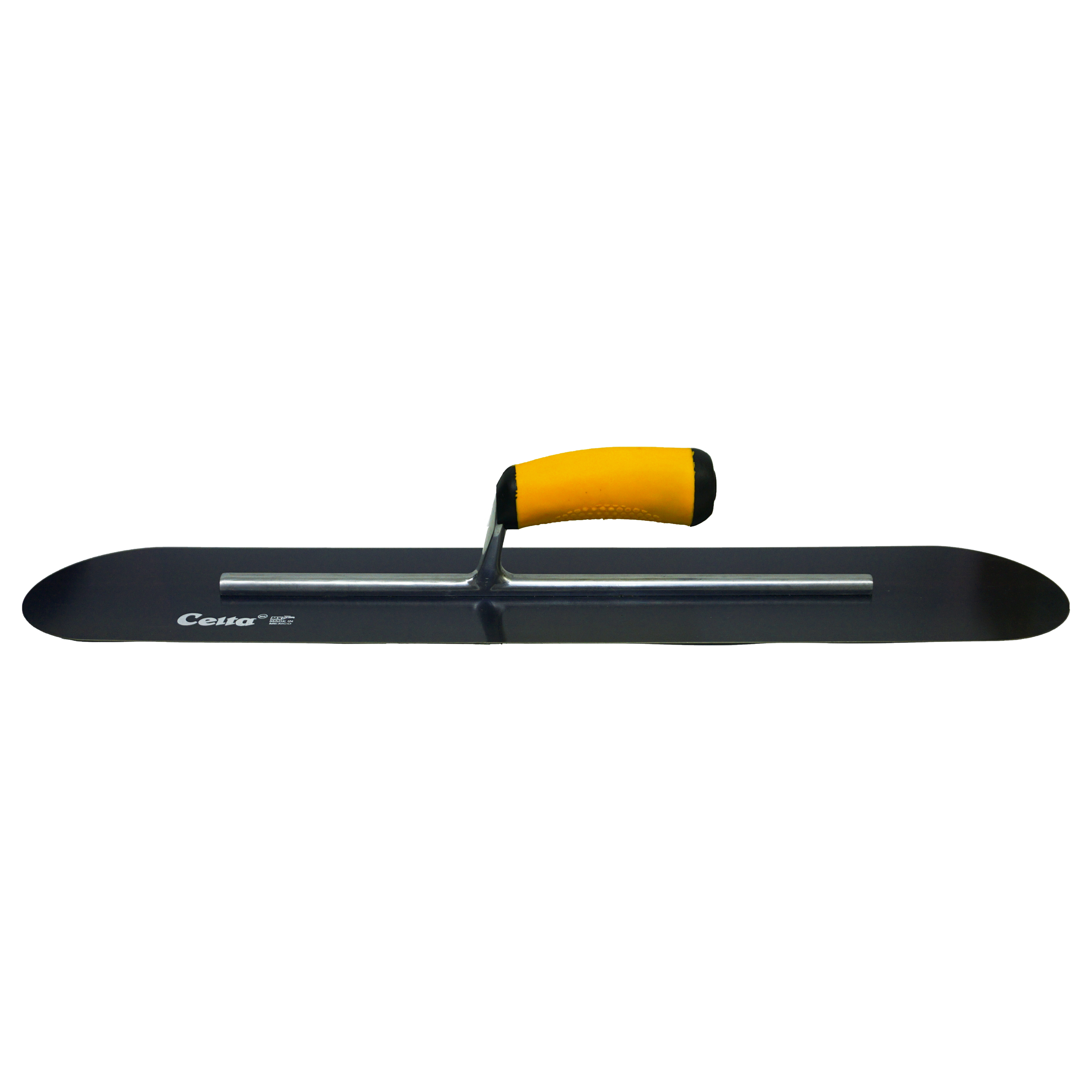 24" x 5" Blue Steel Pool Trowel – Rounded Ends | Ergonomic Handle (245BE14P)
