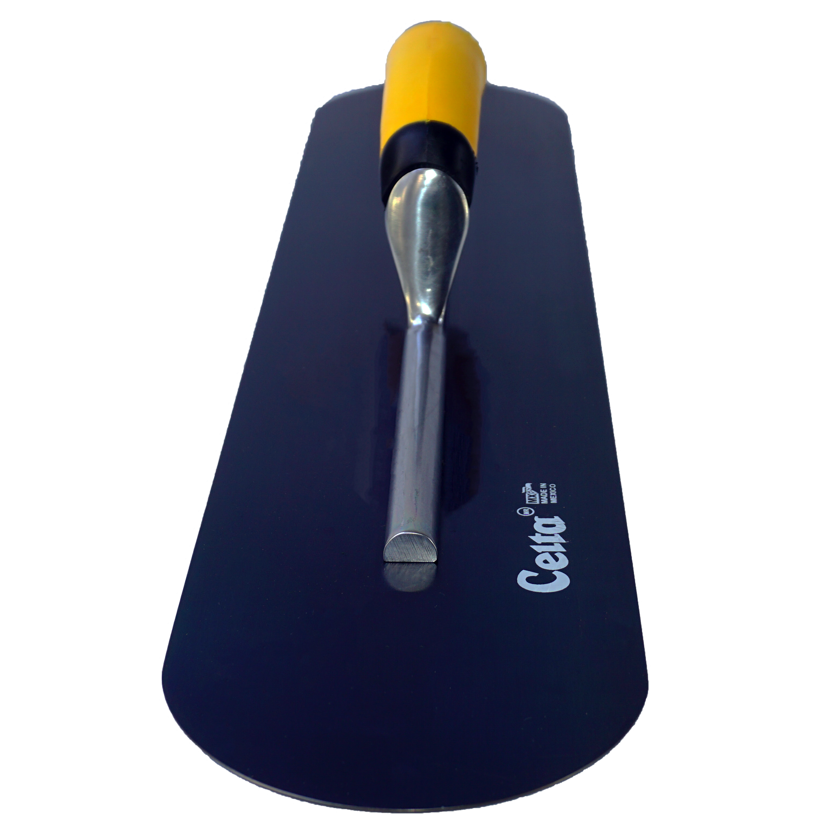 24" x 5" Blue Steel Pool Trowel – Rounded Ends | Ergonomic Handle (245BE14P)