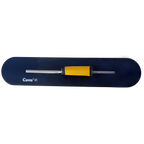 24" x 5" Blue Steel Pool Trowel – Rounded Ends | Ergonomic Handle (245BE14P)