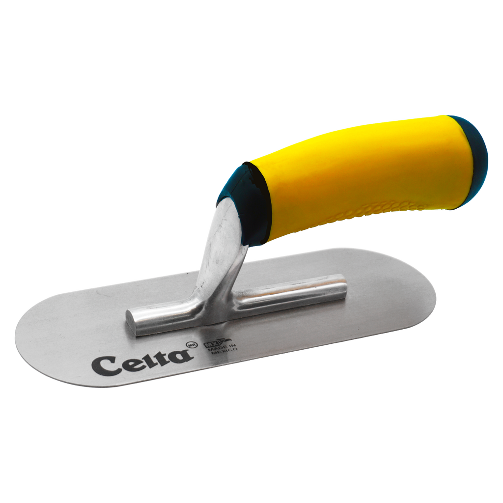 8" x 3" Pool Trowel – Rounded Ends | Ergonomic Handle