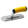 8" x 3" Pool Trowel – Rounded Ends | Ergonomic Handle