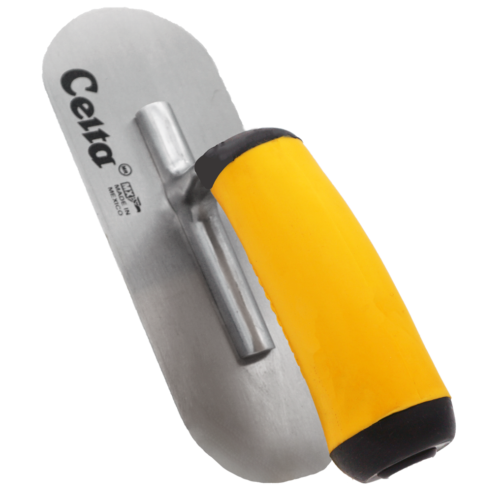 8" x 3" Pool Trowel – Rounded Ends | Ergonomic Handle